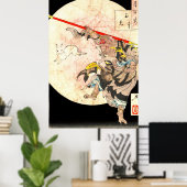 Koning en konijn van apen 1887 poster (Thuiskantoor)