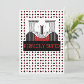 Koning en koning, PERFECTEEL SUITED Gay Love Greet Feestdagenkaart (Staand voorkant)