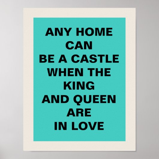 Koning en koningin 11 x 14 Poster (Voorkant)