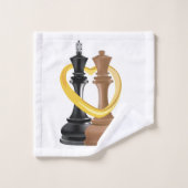 Koning en koningin bad handdoek (Wasdoekje)