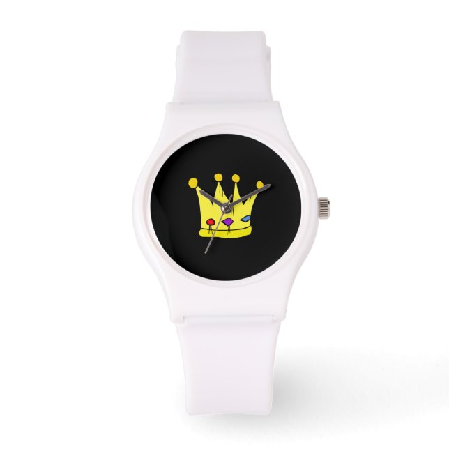 Koning en koningin Crown Horloge (Voorkant)