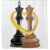 Koning en koningin douchegordijn (Voorkant)