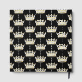 Koning en koningin Elegant Gold Crown + diamanten Gastenboek (Achterkant)