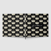 Koning en koningin Elegant Gold Crown + diamanten Gastenboek (Volledig)