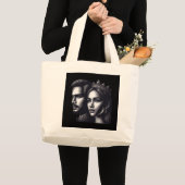 Koning en koningin grote tote bag (Voorkant (product))