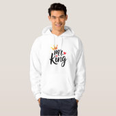 Koning en koningin koppel hoodie | Overeenkomende  (Voorkant volledig)