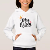 Koning en koningin koppel hoodie | Overeenkomende (Voorkant)