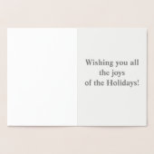 Koning en koningin met kerst. folie kaarten (Binnen)