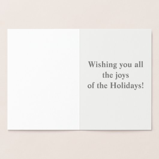 Koning en koningin met kerst. folie kaarten (Binnen)