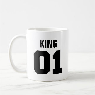 Koning en koningin | Moderne Typografie Koffie-Mok Koffiemok