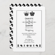 Koning en Koningin Schaakbordspel Bruiloft