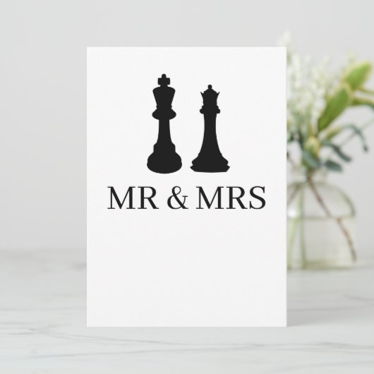 Koning en koningin-schaakdelen aankondiging (Staand voorkant)