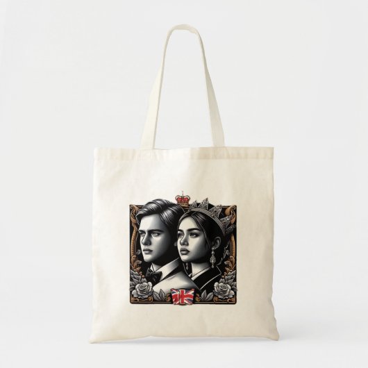 Koning en koningin tote bag (Voorkant)
