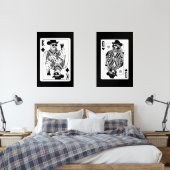 Koning en Koningin van de Harten Wall Art Set (Slaapkamer)