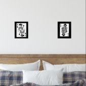 Koning en Koningin van de Harten Wall Art Set (Slaapkamer)