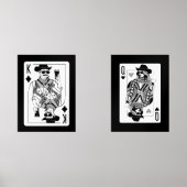 Koning en Koningin van de Harten Wall Art Set (Voorkant)