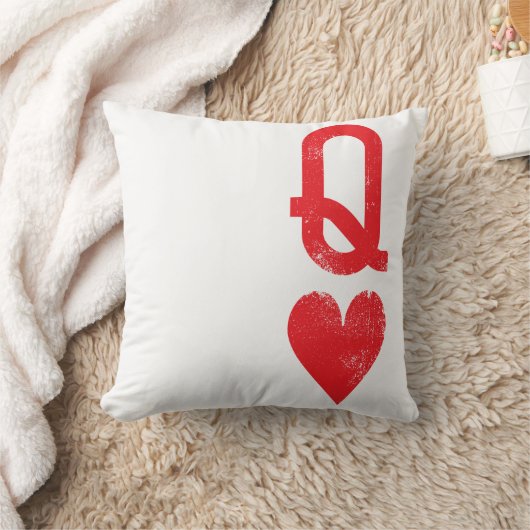 Koning en koningin van harten die kaarten spelen kussen (Deken)