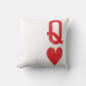 Koning en koningin van harten die kaarten spelen kussen (Voorkant)