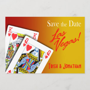 Koning en koningin van harten Las Vegas Wedding ye Save The Date