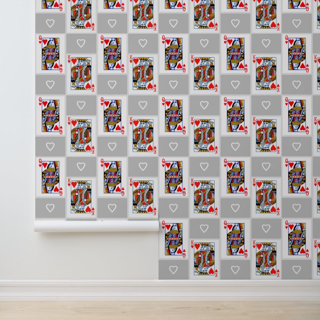 Koning en Koningin van Harten Wallpaper Behang (Applicatie)