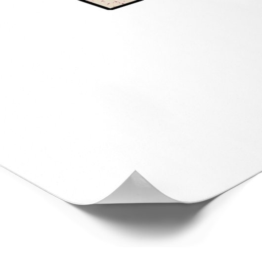 Koning en koningin van hartenleeuwen poster (Hoek)