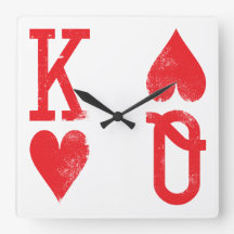 Koning en koningin van hartenspelen Kaarten spelen