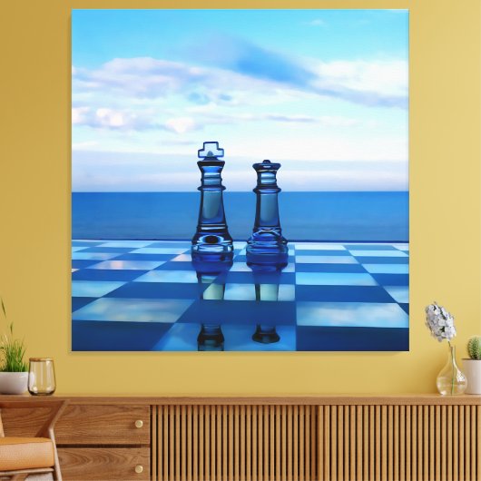 Koning en koningin van het glas. canvas afdruk (Insitu (Woonkamer))