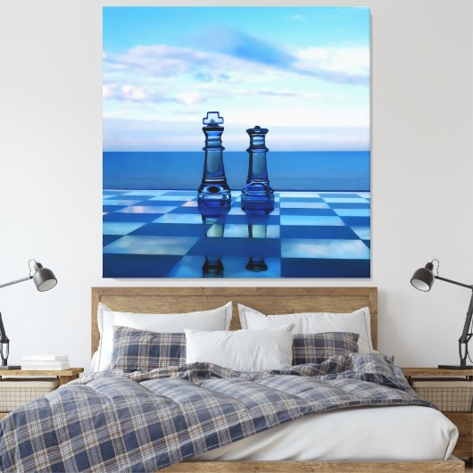 Koning en koningin van het glas. canvas afdruk (Insitu (Slaapkamer))