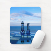 Koning en koningin van het glas. muismat (Met muis)