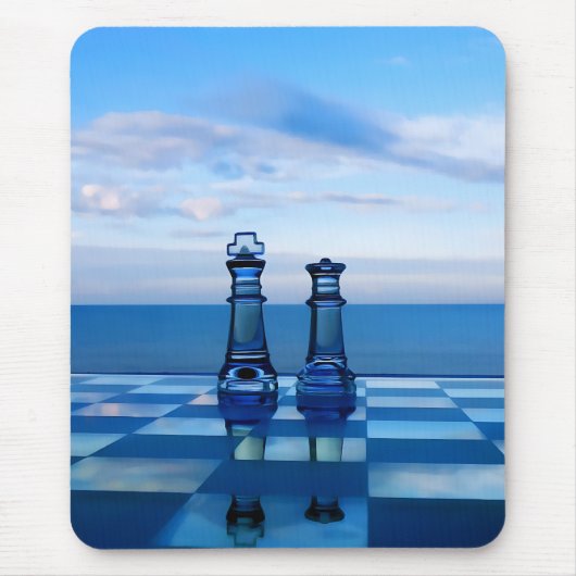 Koning en koningin van het glas. muismat (Voorkant)