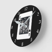 Koning en Koningin van het Hart Koninklijke Kaart Ronde Klok (Hoek)