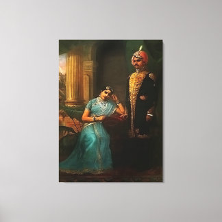 Koning en Koningin Verpakt Canvas Print