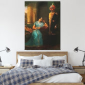 Koning en Koningin Verpakt Canvas Print (Insitu (Slaapkamer))
