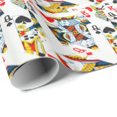 Koning en koninginnenkaart cadeaupapier (Rol Hoek)