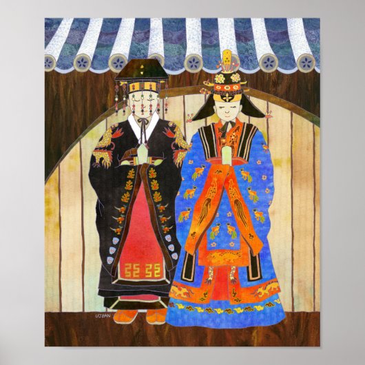 Koning en koningin's bruiloft Poster (Voorkant)