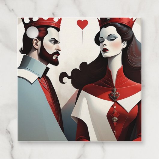 Koning en Koningskoningin Bedankjes Labels (Voorkant)