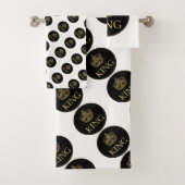 Koning en Kroonkoninklijk emblem Bad Handdoek (Insitu)