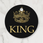 Koning en Kroonkoninklijk emblem Bedankjes Labels (Voorkant)