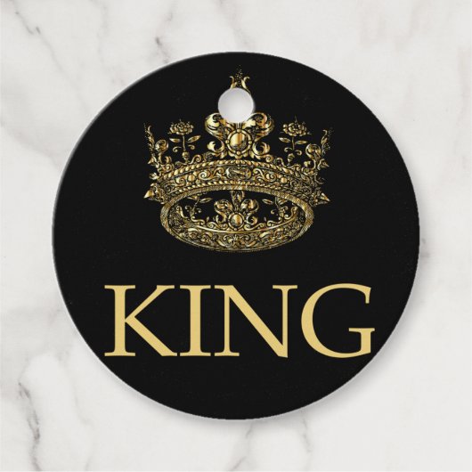 Koning en Kroonkoninklijk emblem Bedankjes Labels (Voorkant)