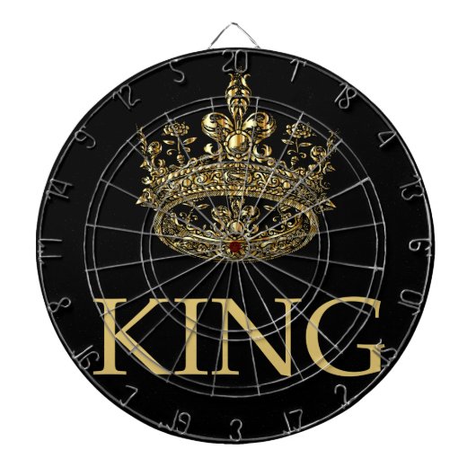 Koning en Kroonkoninklijk emblem Dartbord (Voorkant)