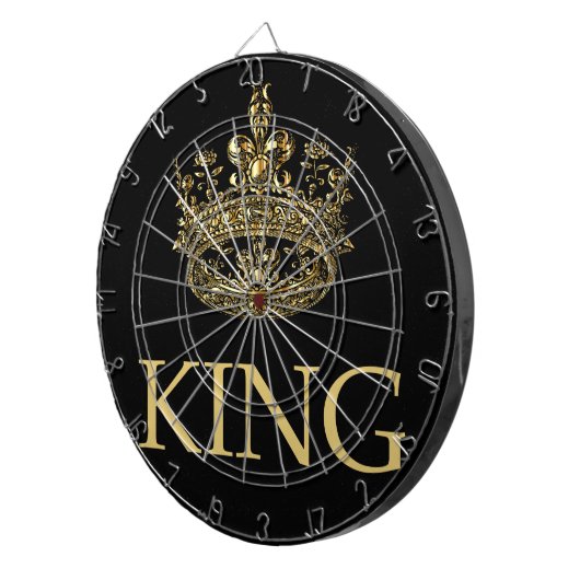 Koning en Kroonkoninklijk emblem Dartbord (Voorkant Rechts)
