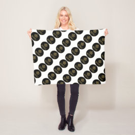 Koning en Kroonkoninklijk emblem Fleece Deken