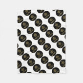 Koning en Kroonkoninklijk emblem Fleece Deken (Voorkant)