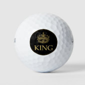 Koning en Kroonkoninklijk emblem Golfballen (Voorkant)