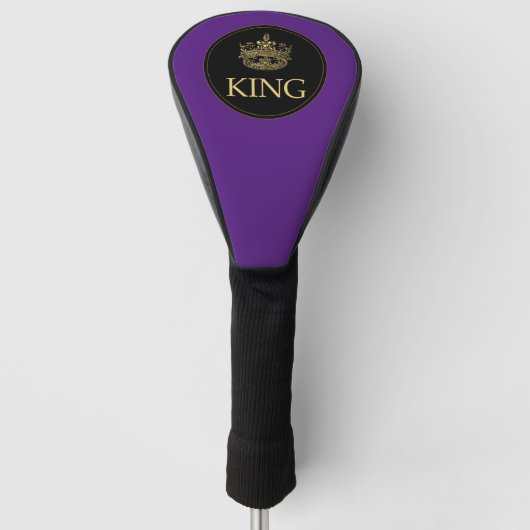 Koning en Kroonkoninklijk emblem Golfheadcover (Voorkant)