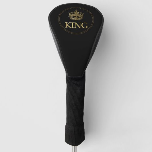 Koning en Kroonkoninklijk emblem Golfheadcover (Voorkant)