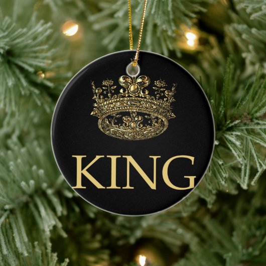 Koning en Kroonkoninklijk emblem Keramisch Ornament (Boom)