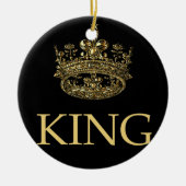 Koning en Kroonkoninklijk emblem Keramisch Ornament (Voorkant)