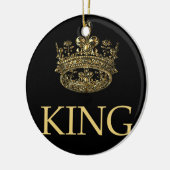 Koning en Kroonkoninklijk emblem Keramisch Ornament (Links)