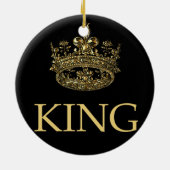 Koning en Kroonkoninklijk emblem Keramisch Ornament (Achterkant)